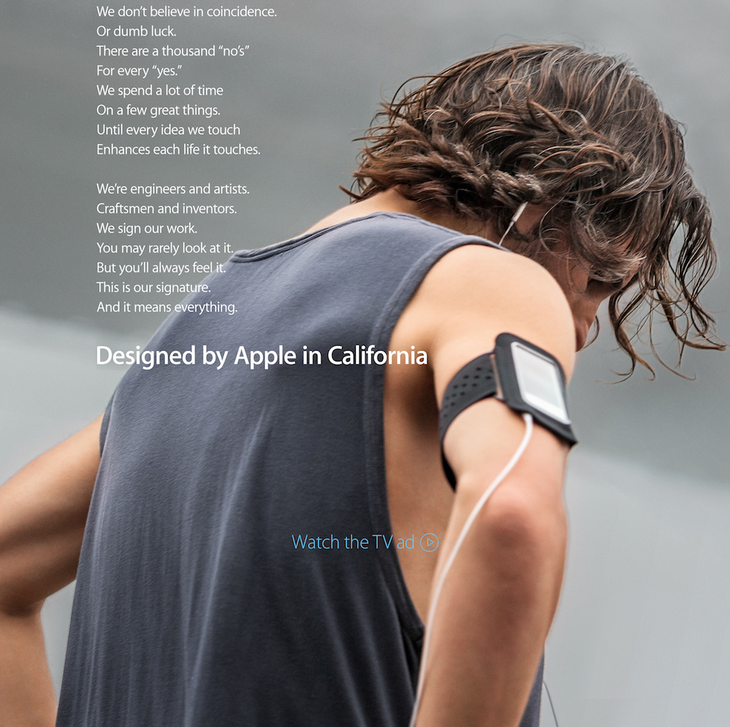 「これだ。これこそが、大切なんだ。」Appleの新聞全面広告 “Designed by Apple in California”の強烈なメッセージ