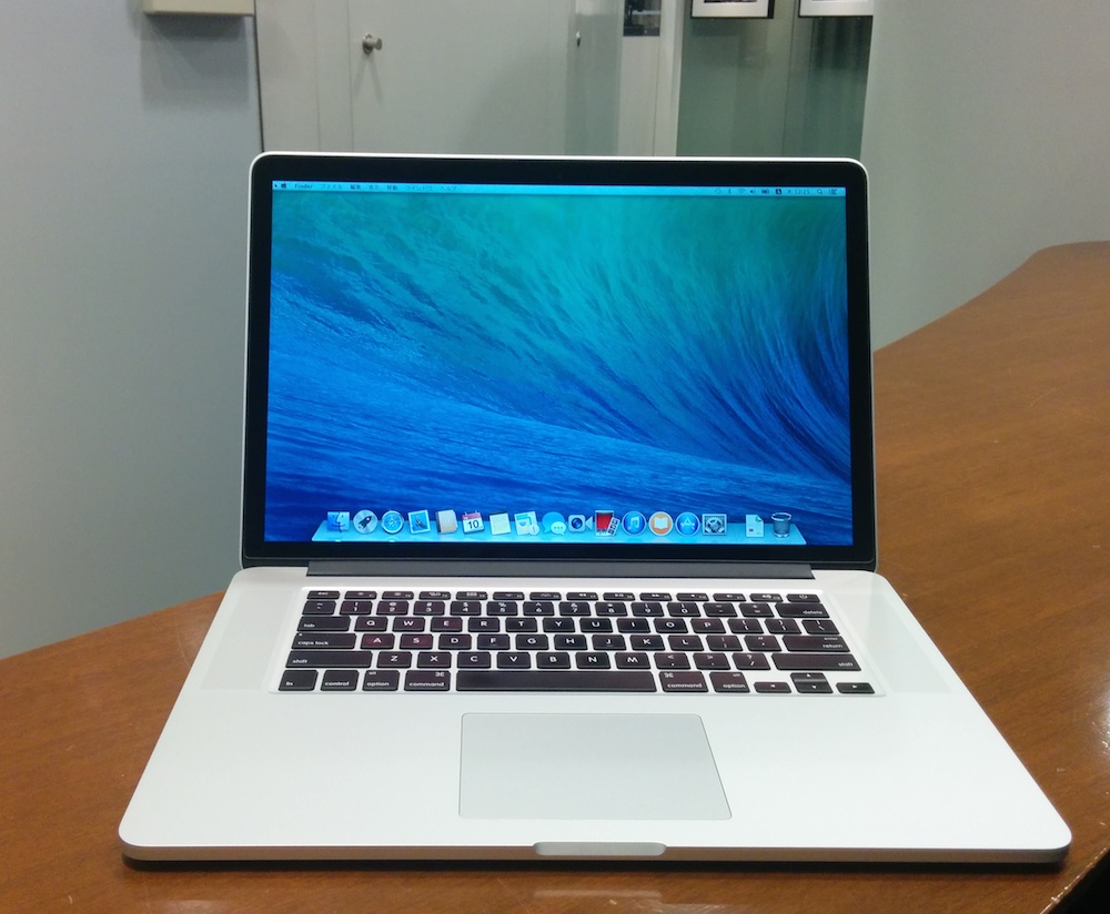 MacBookpro Retina 2012 15.4インチ SSD750GB