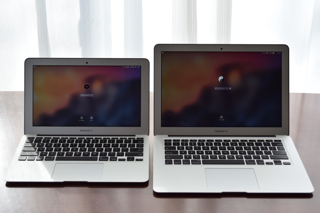 【レビュー】MacBook Airの11インチと13インチを比較してわかること