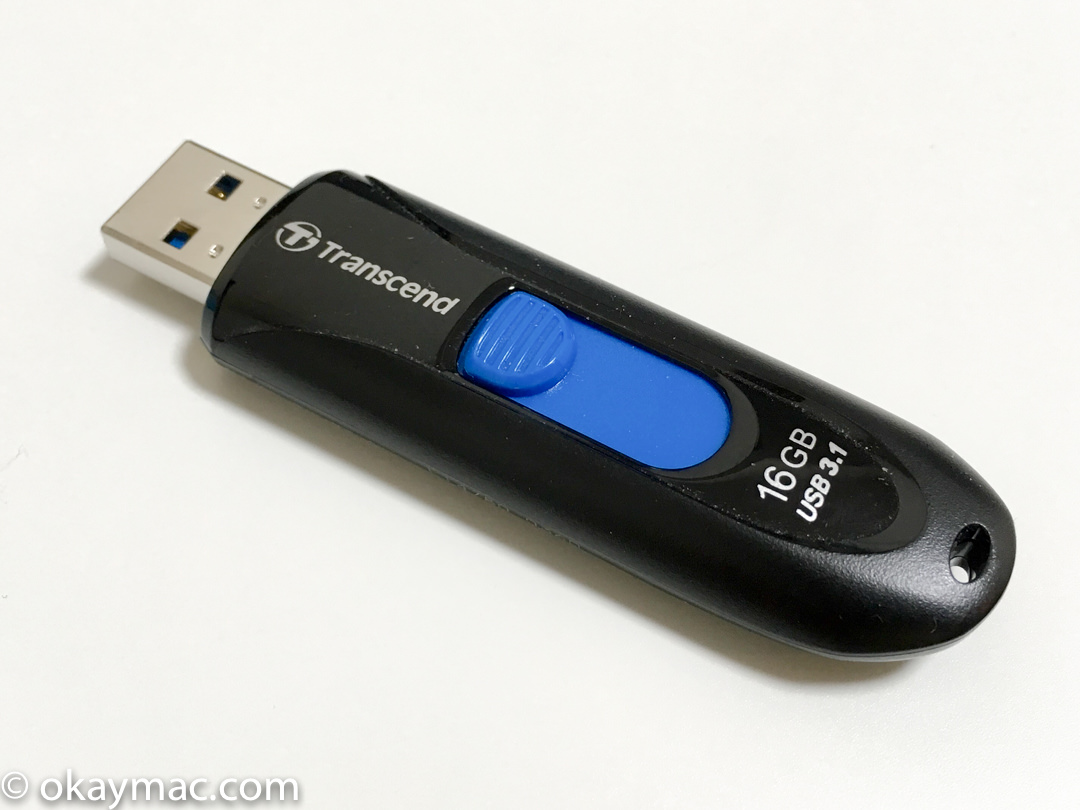 Transcend USBメモリ 16GB USB3.1 & USB 3.0 スライド式 ブラック TS16GJF790KPE