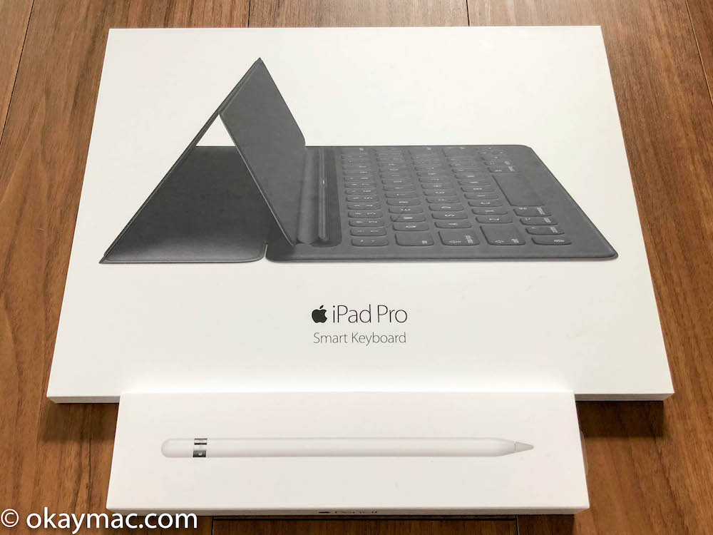 Smart Keyboard と Apple Pencil (第一世代)