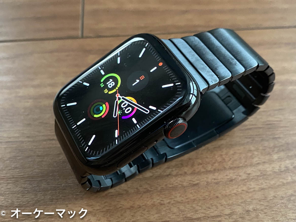 Apple Watch リンクブレスレット スペースブラック ステンレス-