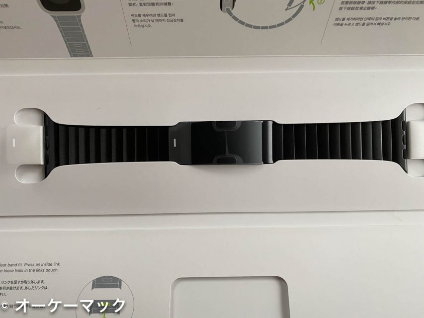 Apple watch リンクブレスレット スペースブラック 42 44mm+aethiopien