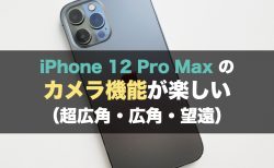 iPhone 12 Pro Max のカメラ機能が楽しい(超広角・広角・望遠)