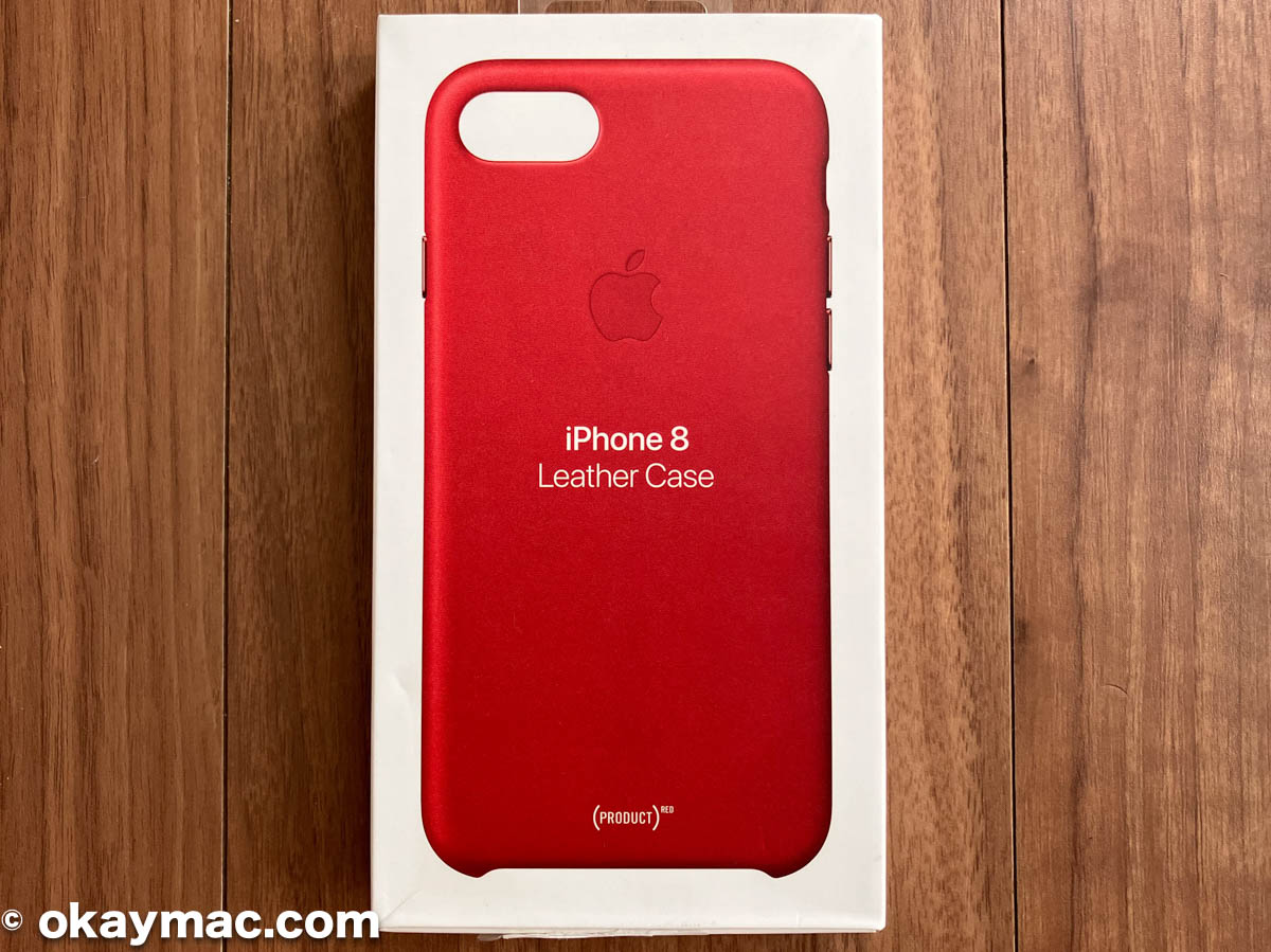 iPhone 8 レザーケース　(PRODUCT)RED