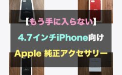 【もう手に入らない】4.7インチiPhone向け Apple 純正アクセサリー